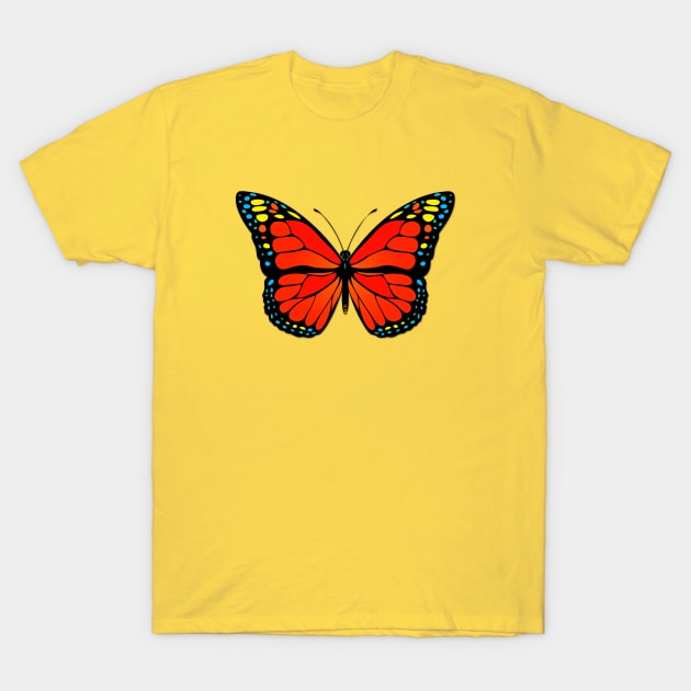 Red butterfly T-Shirt by Gaspar Avila